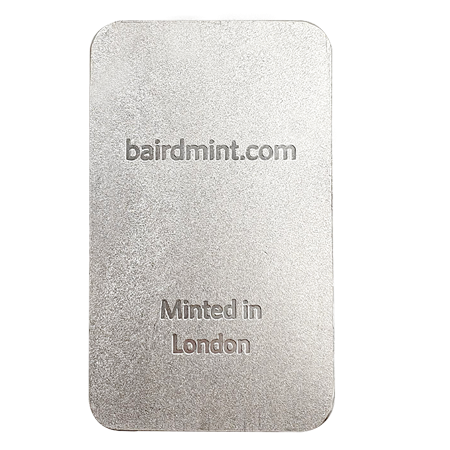 100g Silver Minted Bar - Baird & Co